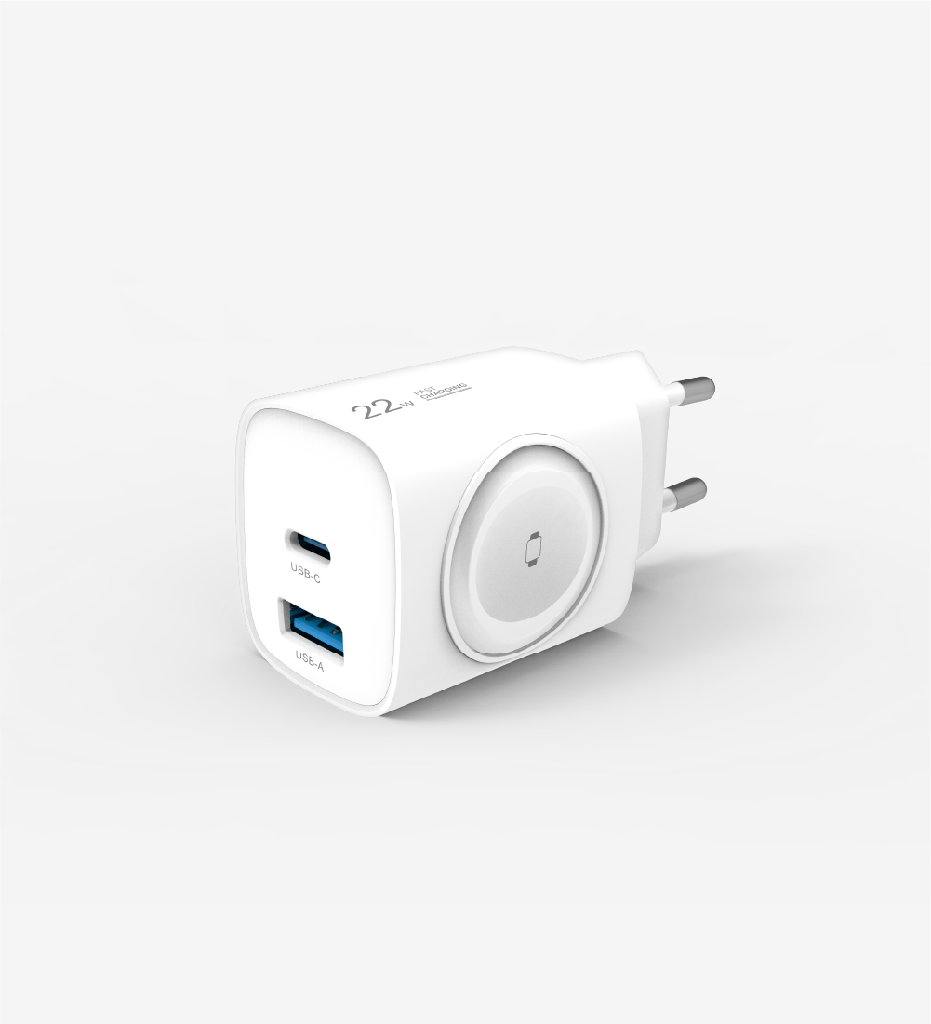 C320 Safe 22W 2 Ports with Smart Watch charger Fast Charger