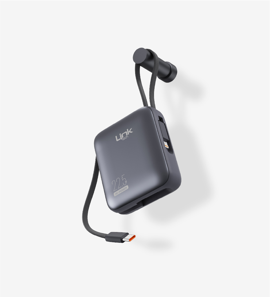 PD22 10000 mAh 22.5W Fast Charging Power Bank with 2 built-in Cables