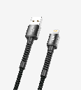 K550 Safe & Fast 1m Braided Metal Head Lightning iPhone Charging Cable