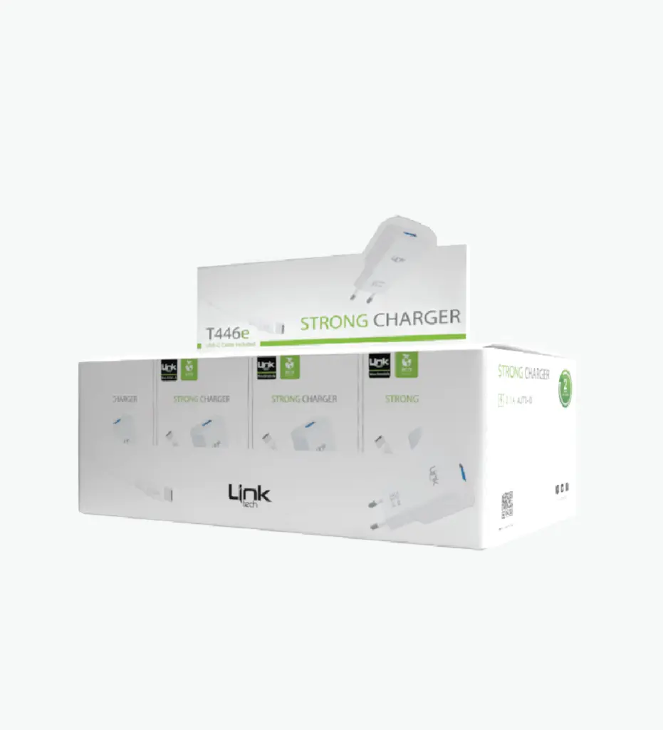 T446e Strong ECO Charger 2.1A With Type-C Cable Package