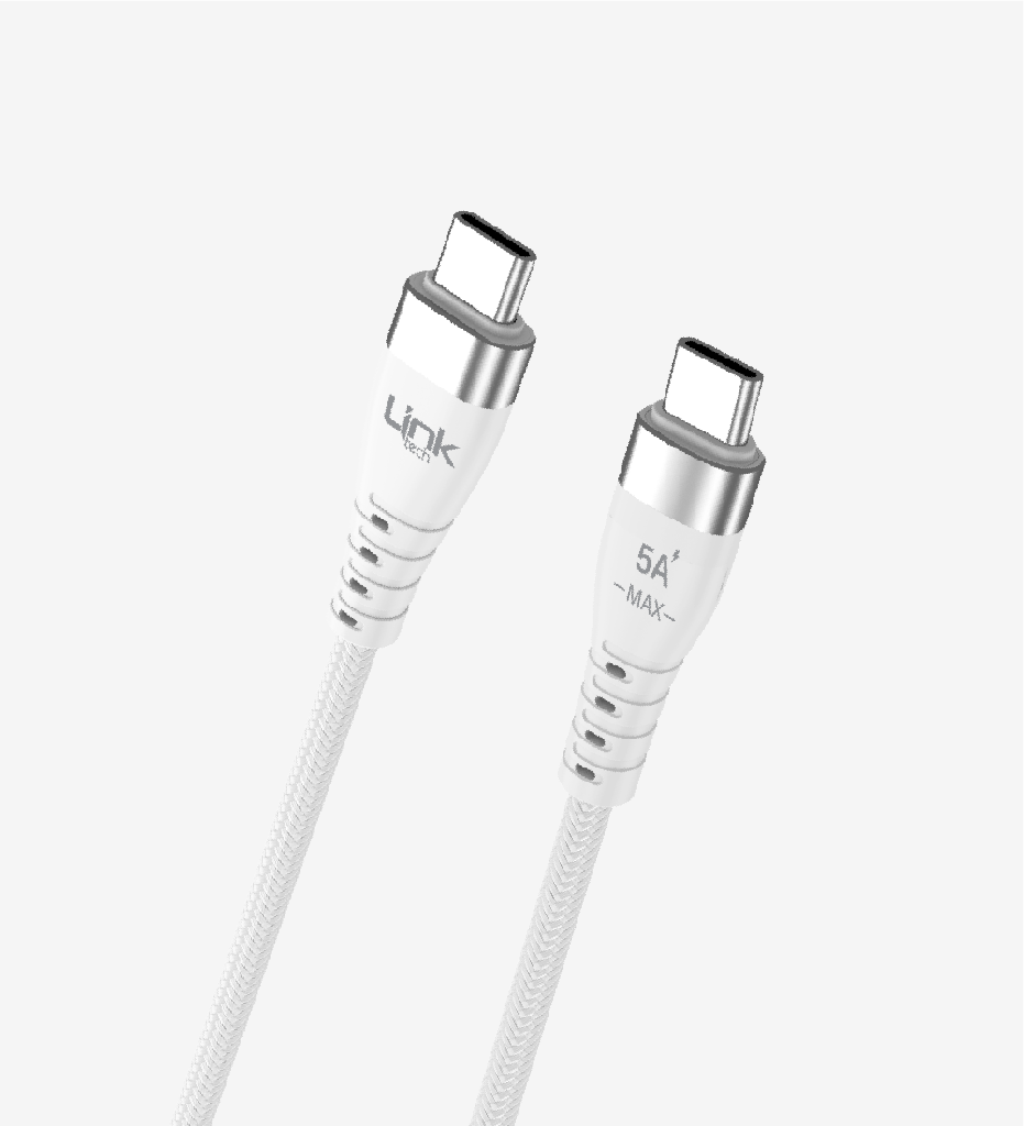 K653 Premium PD 100cm 6A Braided Metal Head Type-C Type-C Super Charging Cable