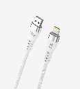 K651 Premium MFI Certified 100cm 3A Braided Metal Head USB-A Lightning Charging Cable