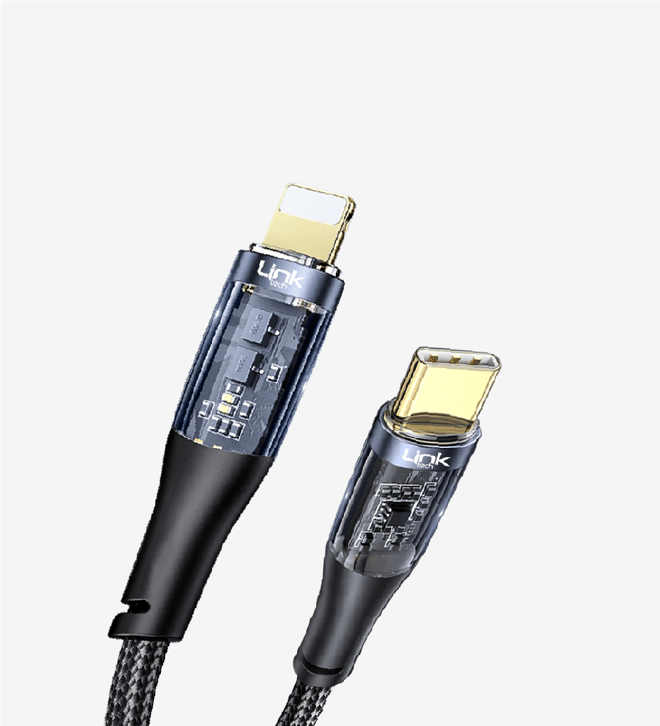 K673 Transparent 130cm 27W Type-C → Lightning Data Cable