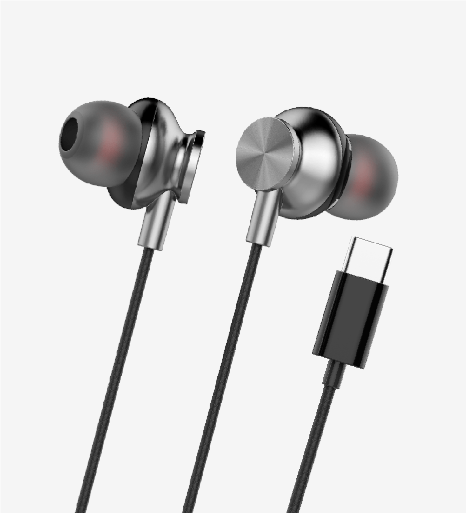H341 Type-C Wired Earphones with Microphone