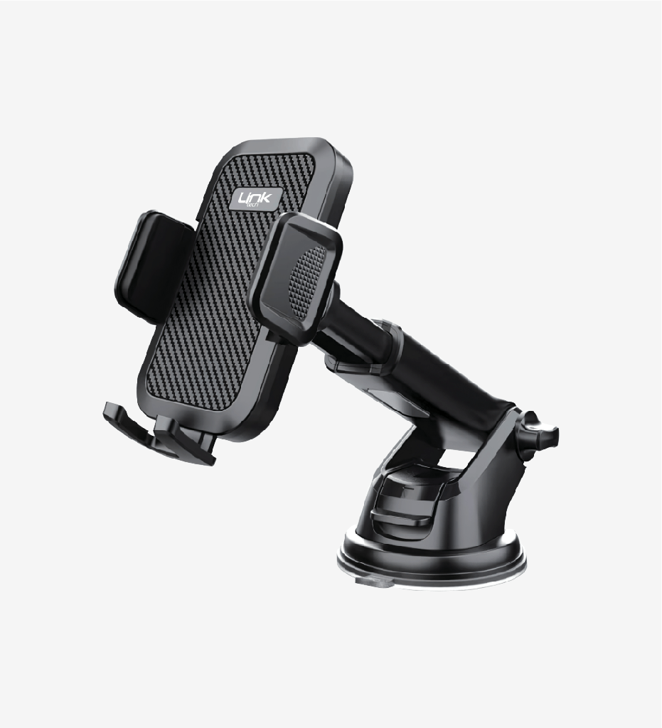 H769 Suction Cup Mounted Flexible Arm with Rotatable Phone Holder
