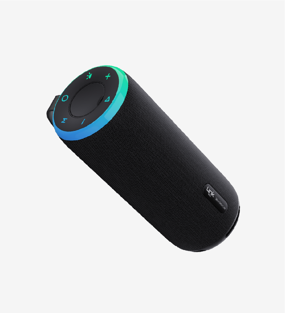 R124 Premium IPX4 Certified lighted Bluetooth Speaker