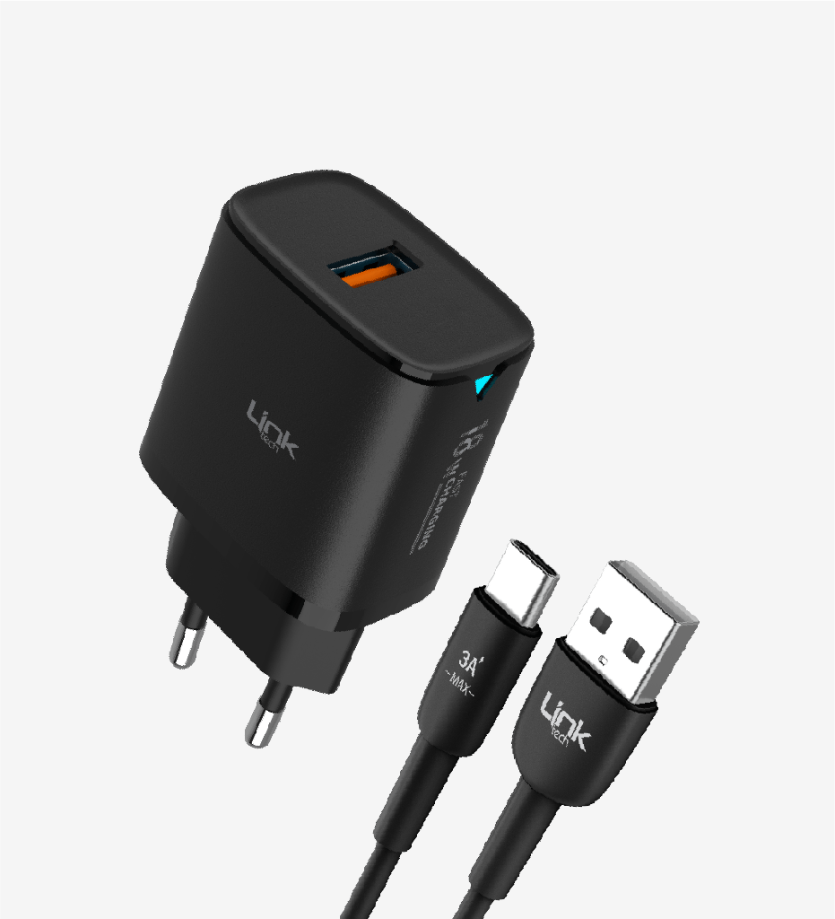 C303 Safe USB-A Type-C Cable 18W Fast Charger