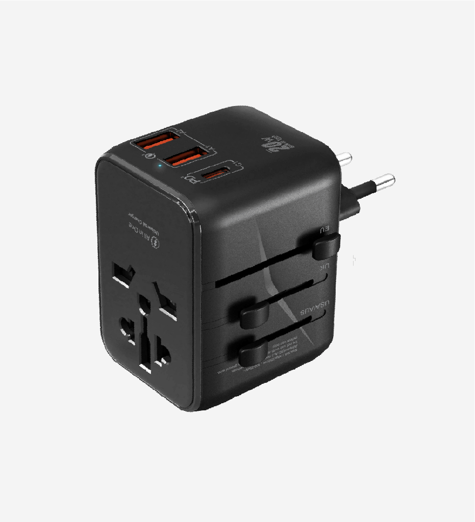 C325 GaN 3 Safe 20W International Travel Fast Charger Adapter