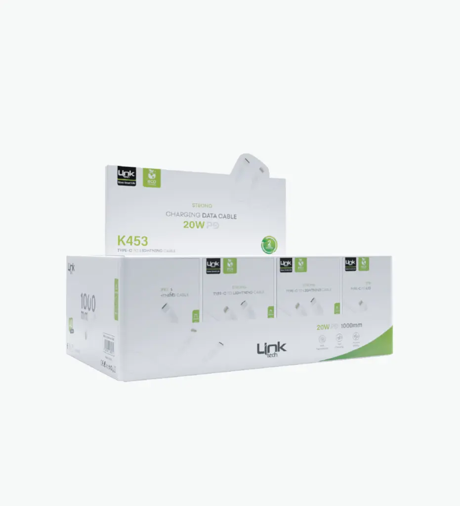 K453e Strong 1M PD 20W Tip-C → Lightning Çevre Dostu Şarj Kablosu 40'lı Paket