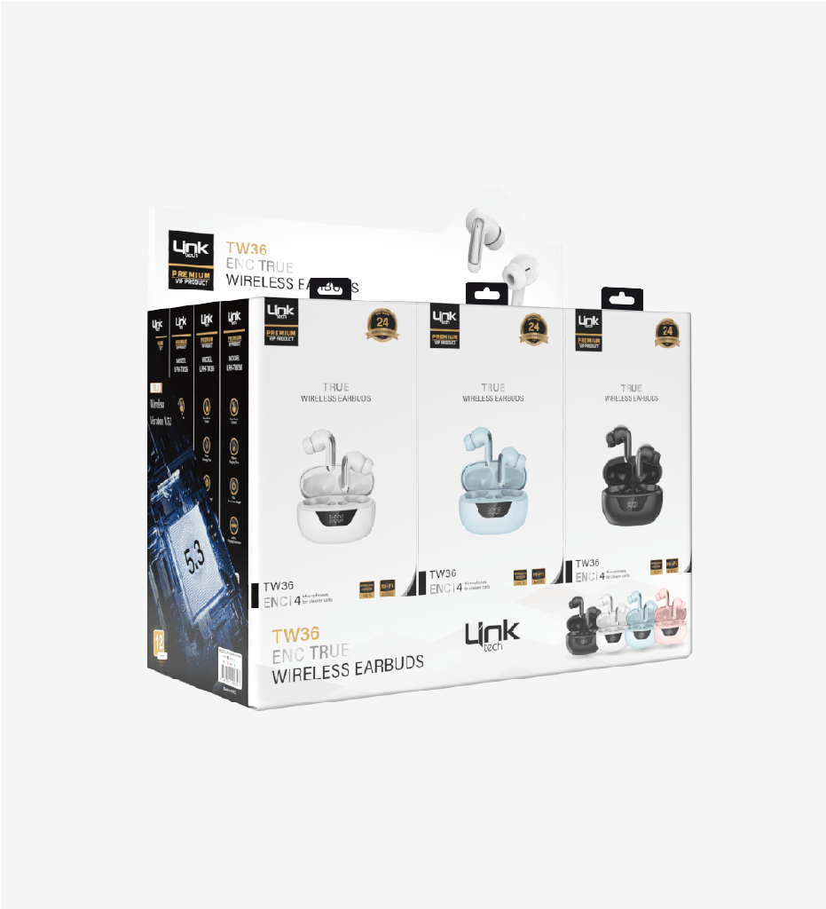 TW36 Premium TWS Wireless EarPhones (12 Pieces)