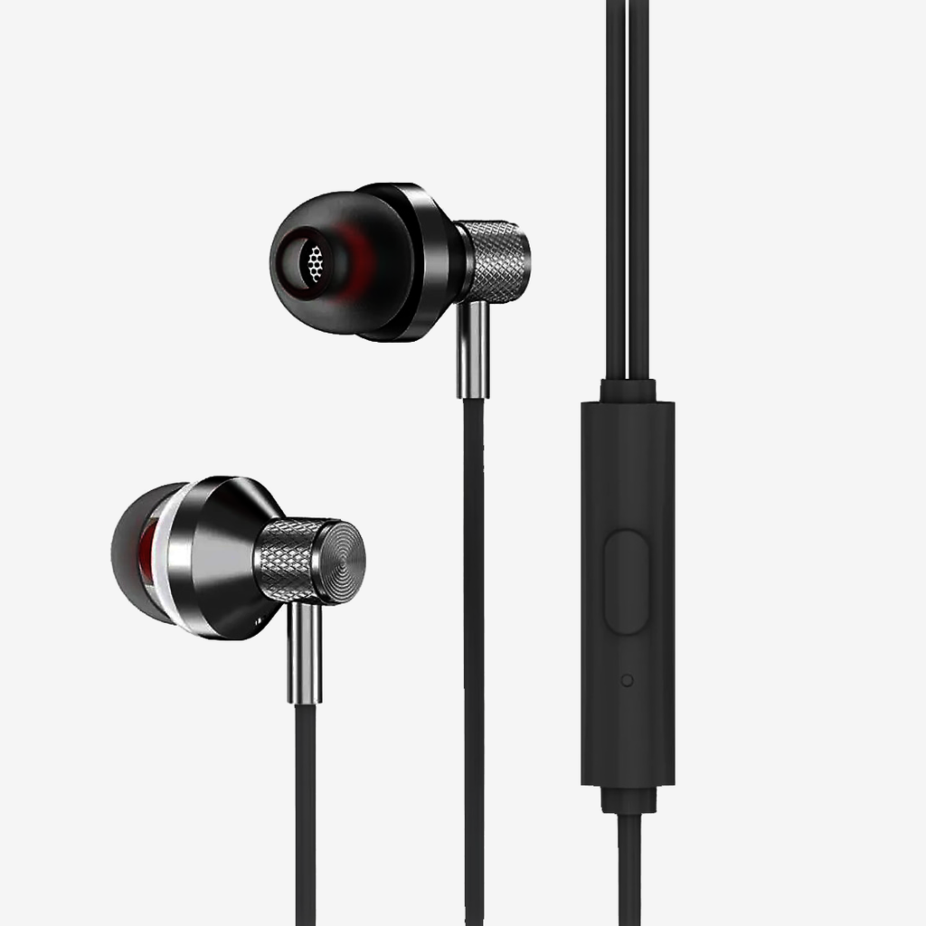 H28 Magnatic with Microphone Aux 3.5 Cable Earphone