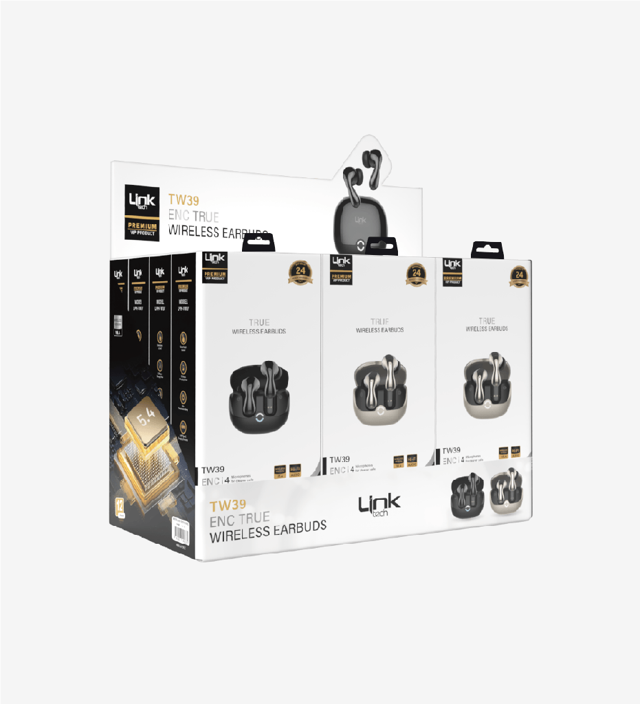TW39 Premium Minimal IPX4 Sertifikalı ENC TWS Bluetooth Kulaklık 12'li Paket