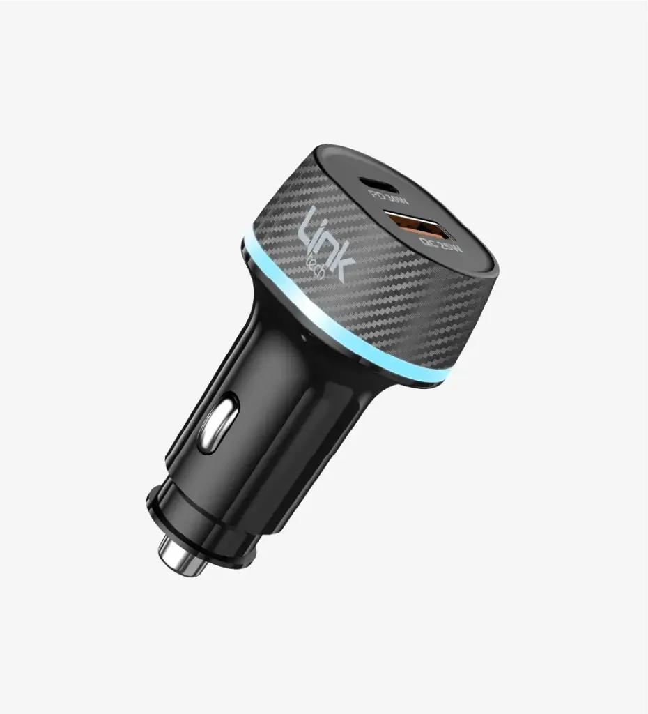 C433 55W Safe Dual PD (30W) & QC (25W) Super Fast Car Charger Head