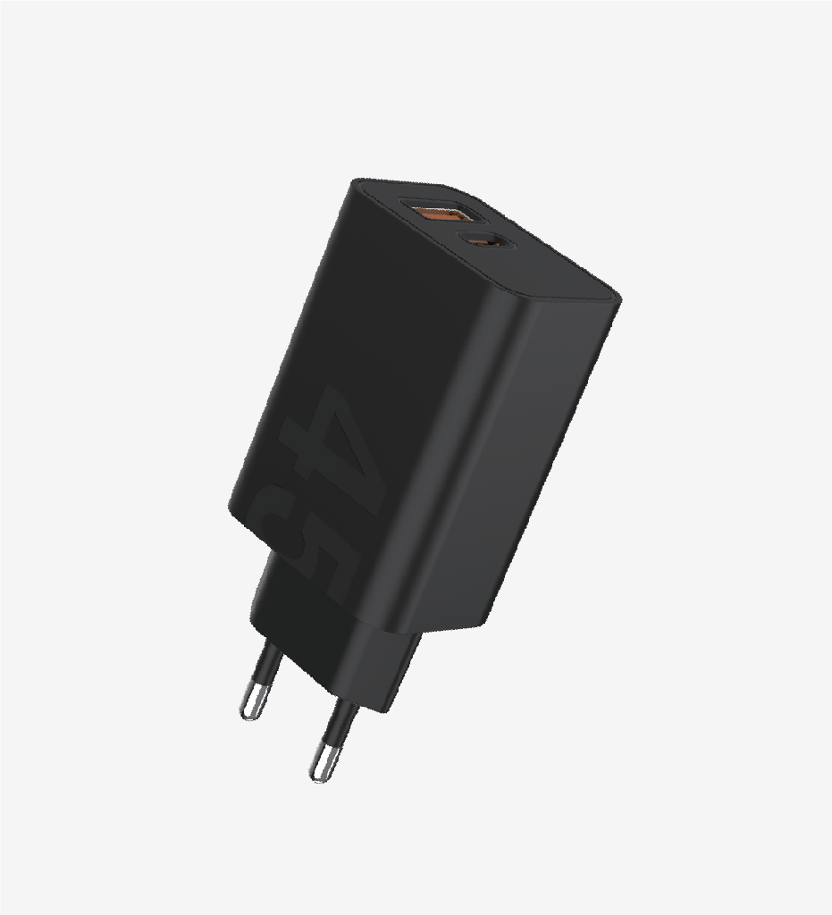 T462e Strong EcoFriendly Dual Port 45W PD Fast Charging Head