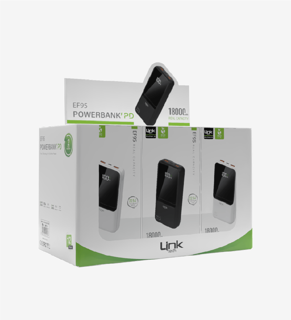 EF95 Strong 22.5W ECO Friendly 18000mAh Powerbank (12 Pieces)
