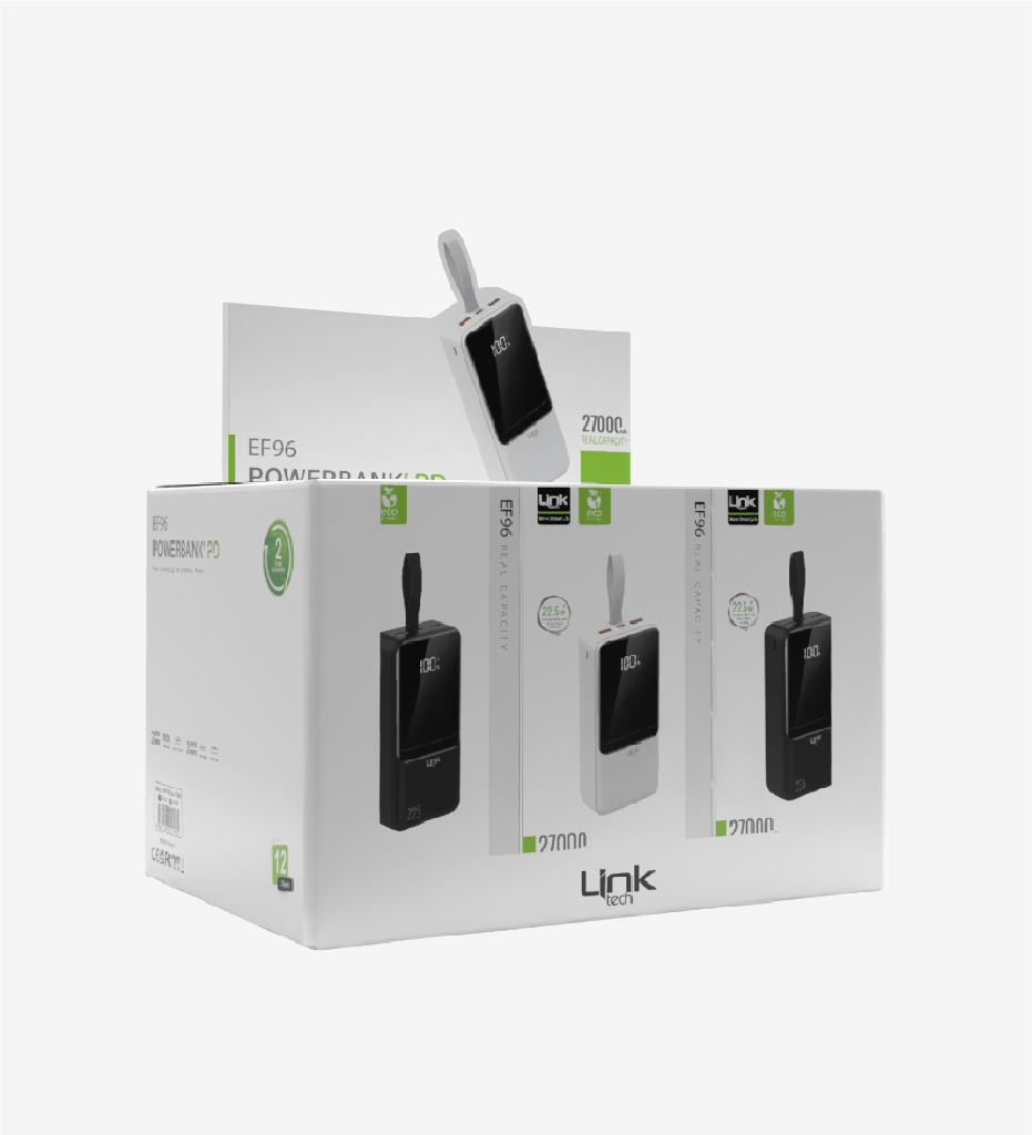 EF96 Strong 22.5W ECO Friendly 27000mAh Powerbank (12 Pieces)