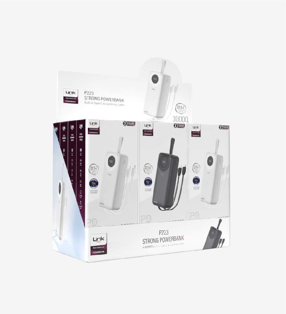 P223 Strong 22.5W 30000mAh Powerbank 12'li Paket
