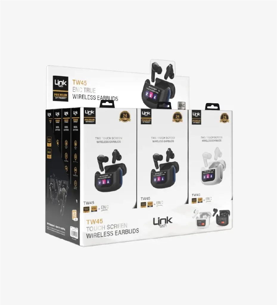 TW45 Premium TWS Touchscreen Wireless Earphones  (12 Pieces)
