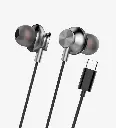 [LHF-H341-BLACK] H341 Mikrofonlu Kulak İçi Tip-C Kablolu Kulaklık (Siyah).webp