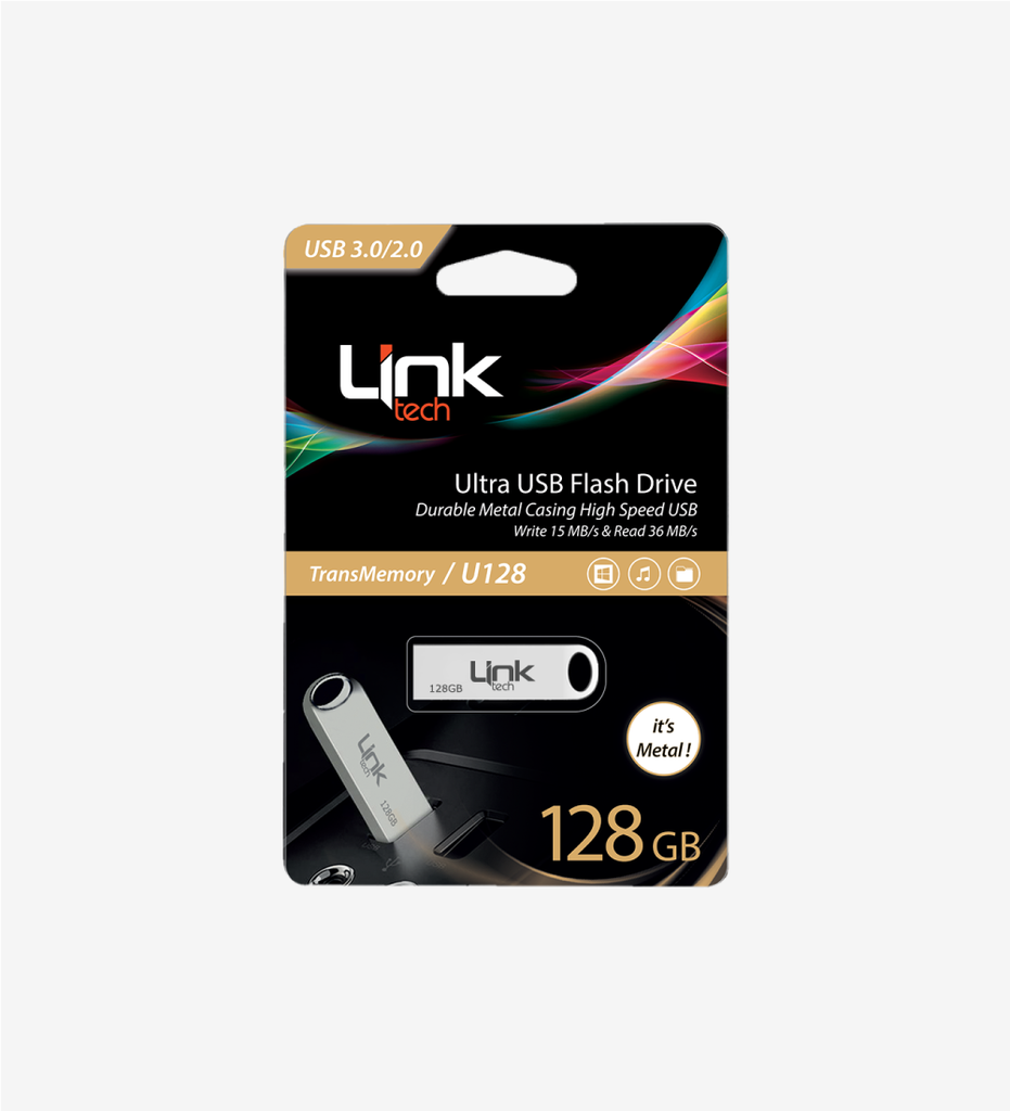 U128 Ultra Metal 36mb/s 128GB USB Flash Memory