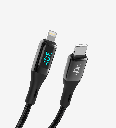 K683 PD 30W Zinc Head Type-C Lightning Charging Cable with Digital Display