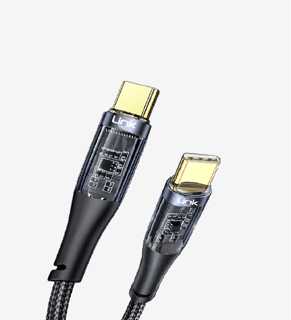 K670 Transparent 130cm 100W Type-C → Type-C Data Cable