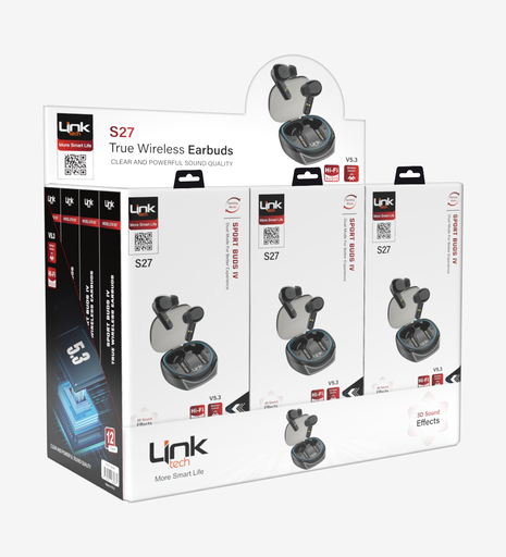 S27 In-Ear ENC Gaming Bluetooth Earphone (12 Pieces)