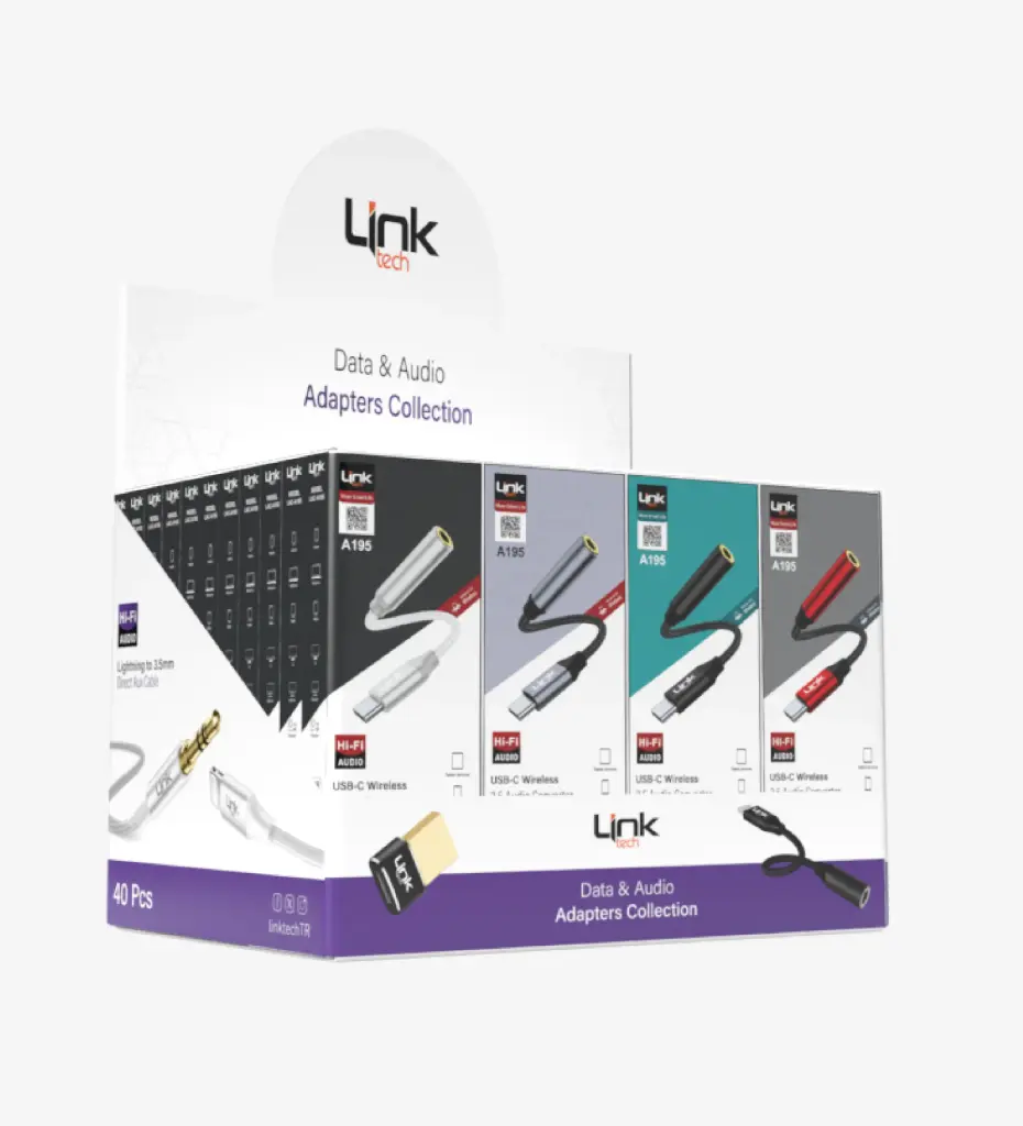 A195 Type-C → 3.5mm AUX jack Adapter (40 Pieces)