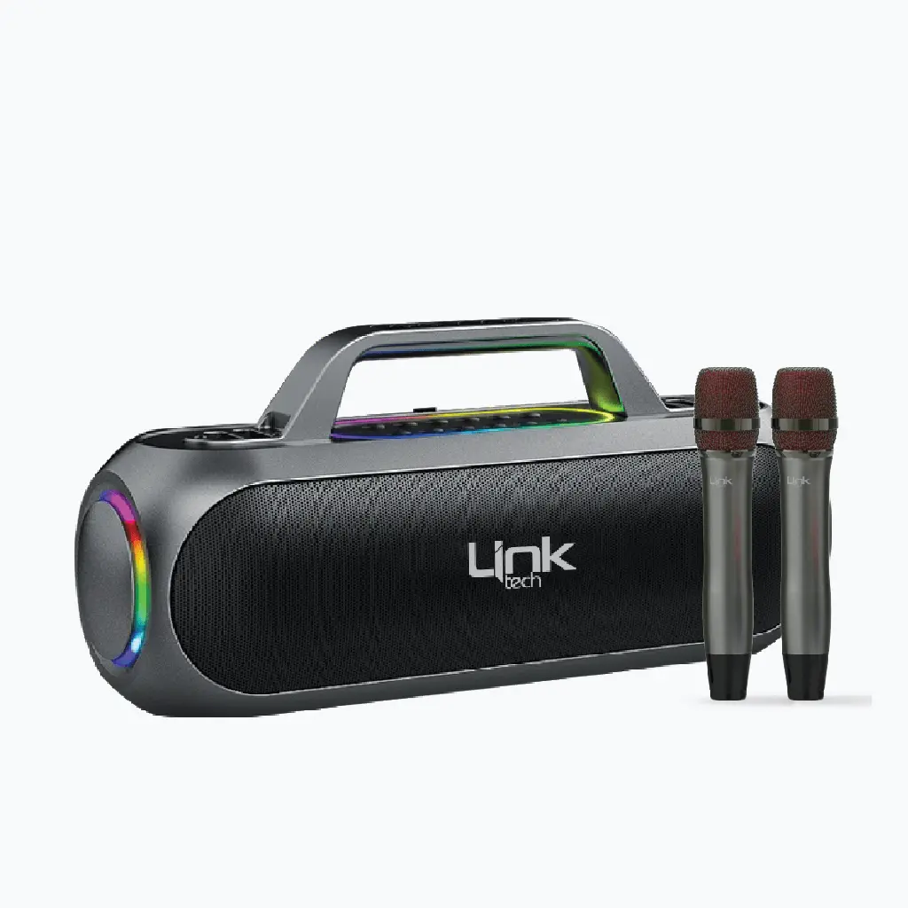 M420 Premium Extra Bass Bluetooth Speaker with Two Wireless Microphone