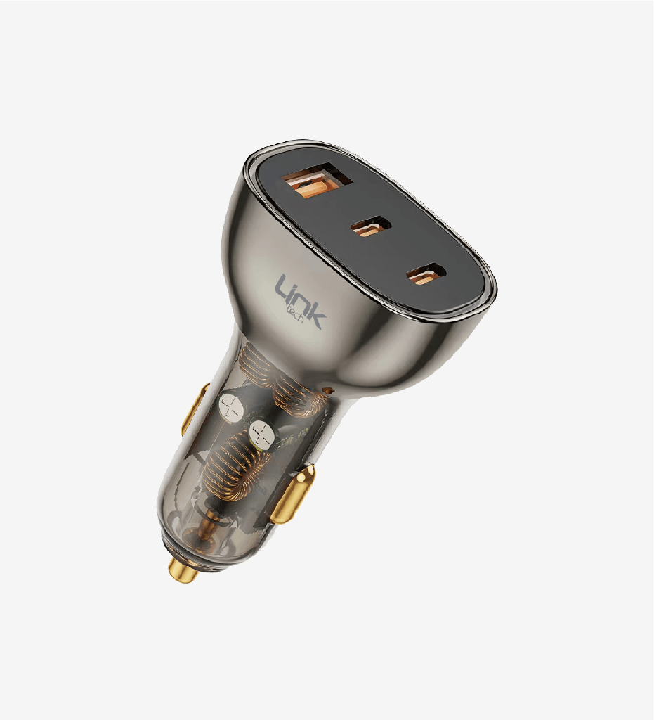 C506 Transparent 80W Dual PD (30+20W) & QC 30W Super Fast Car Charger