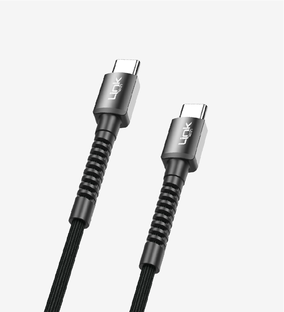 K597 Safe 3000mm Braided Type-C Type-C Charging Cable with Metal Head