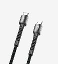 K597 Safe 3000mm Braided Type-C Type-C Charging Cable with Metal Head
