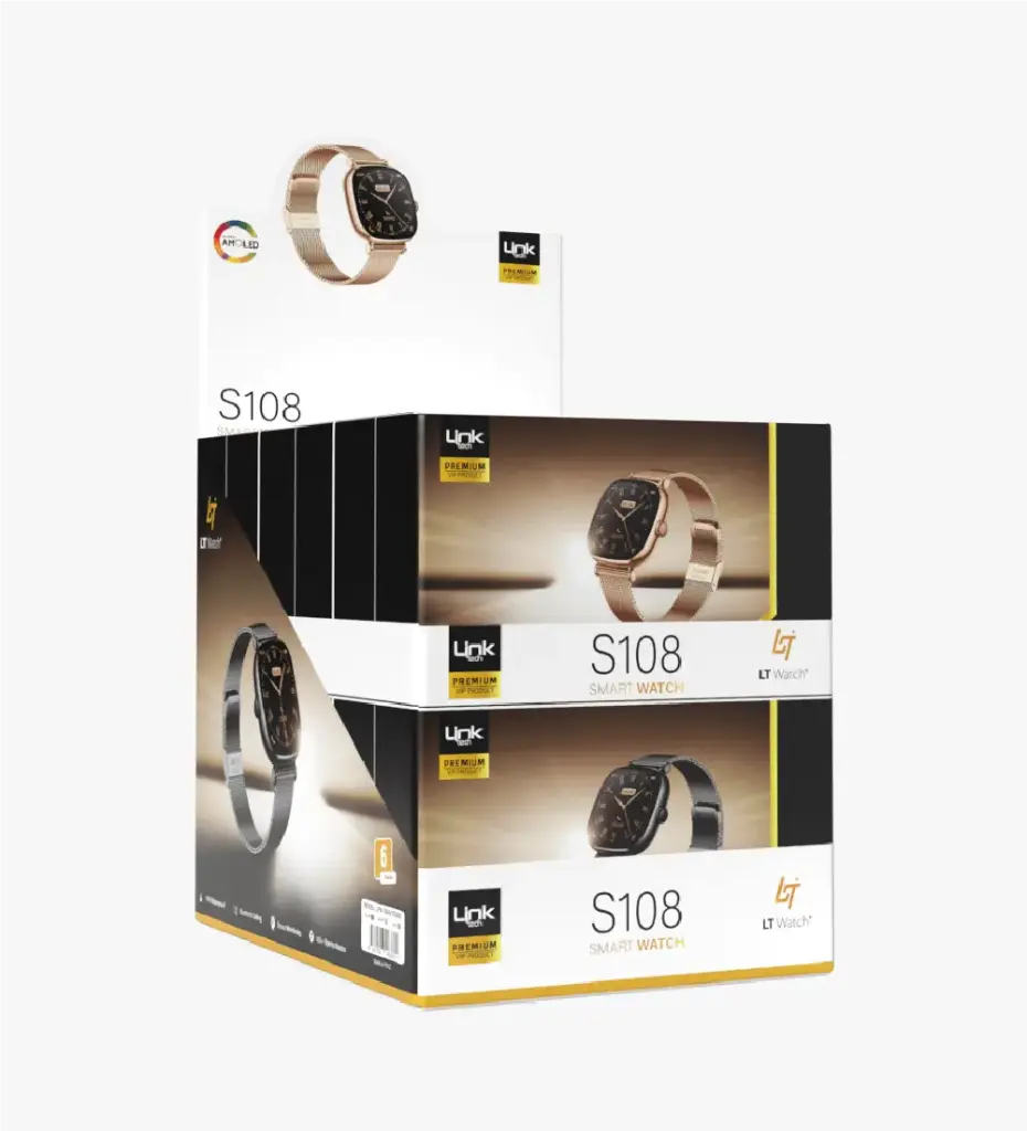 Link Tech PREMIUM SMART WATCH S108 (6 Pieces)