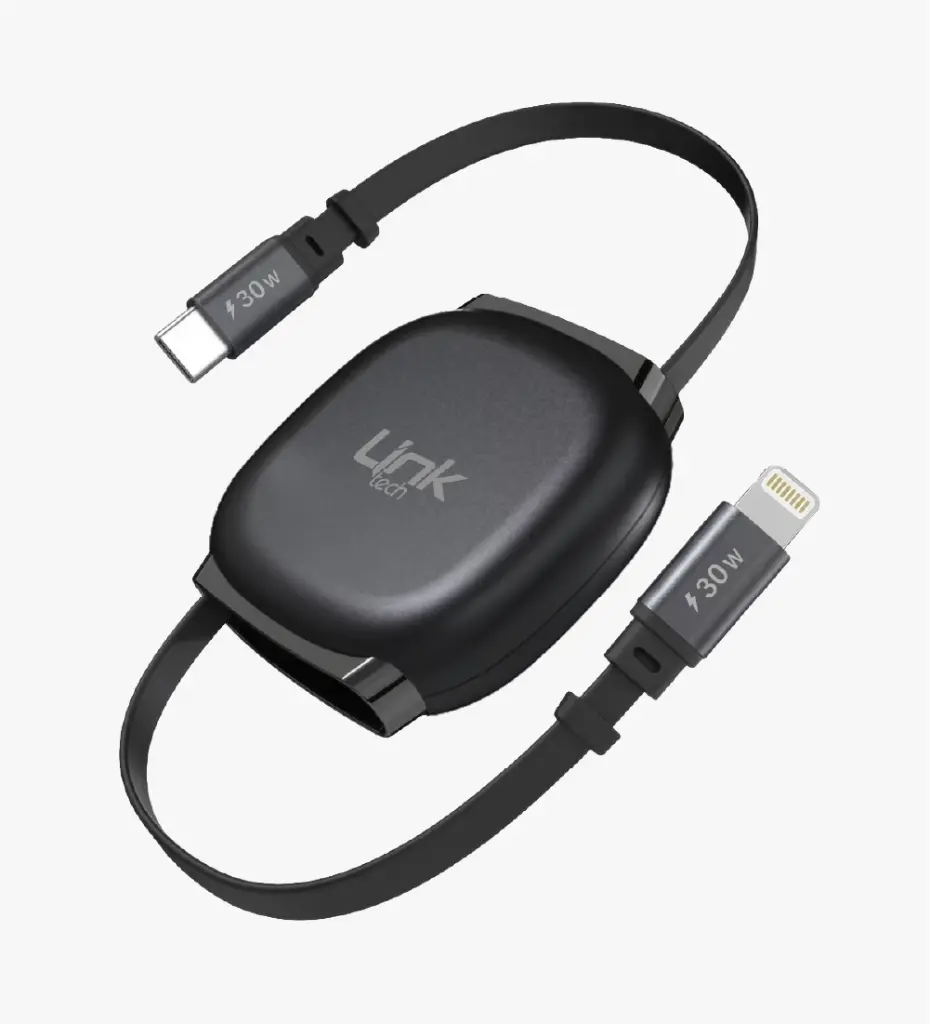 KN02 Fast 30W Type-C to Lightning Magnetic Retractable Cable