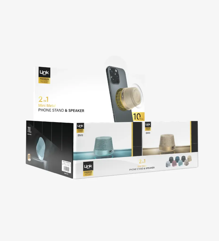 BM8 TWS Manyetik Mini Bluetooth Hoparlör 10'lu Paket