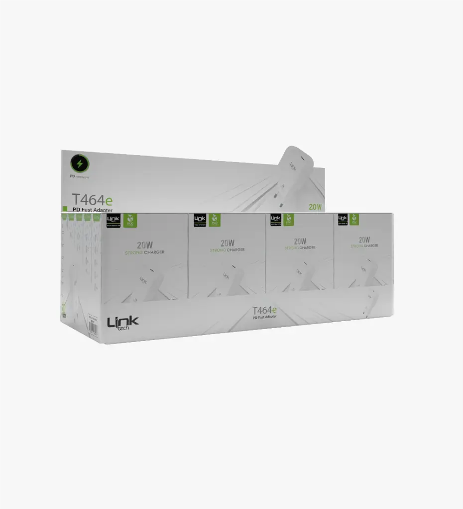 T464e Strong Eco-Friendly 20W PD Charger (20 Pieces)
