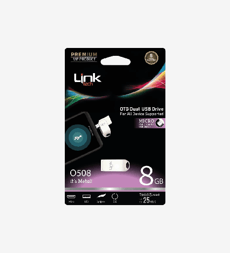 [LOF-O508] O508 Premium Dual 8GB Micro USB OTG Flash Bellek